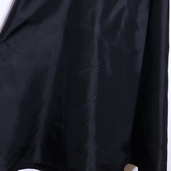 CHETTA B Evening Y2K Black Cocktail Dress Fur Trimmed Gown Women's 8 - Picture 5 of 11